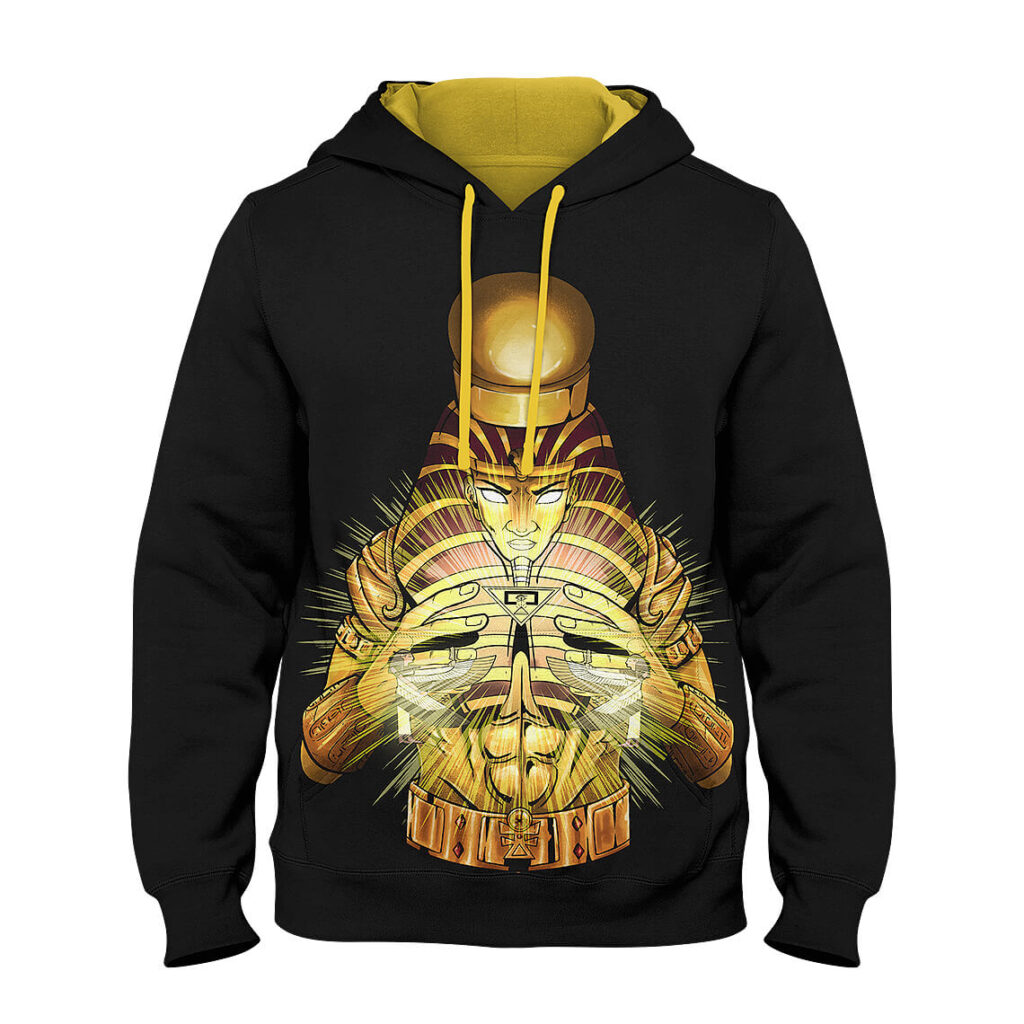 Pharaoh Hoodie – Jet Black & Gold